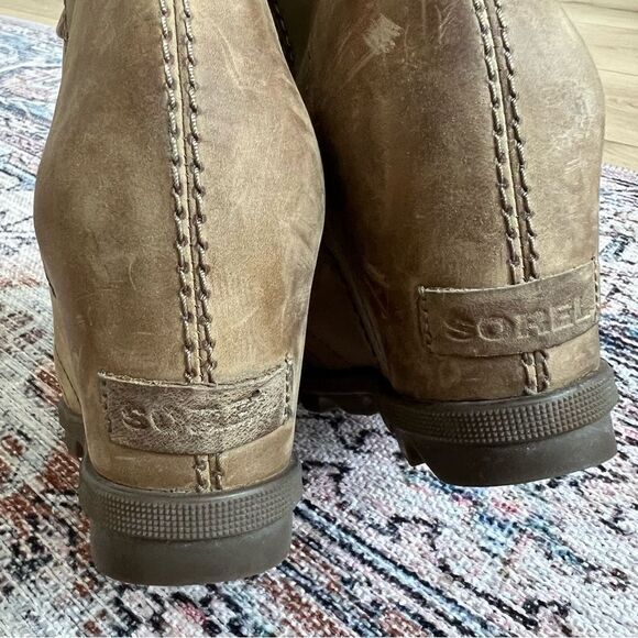 Sorel Joan of Arctic Wedge II Boots in Ash Brown Size 10 NL3018-240 - Picture 5 of 11